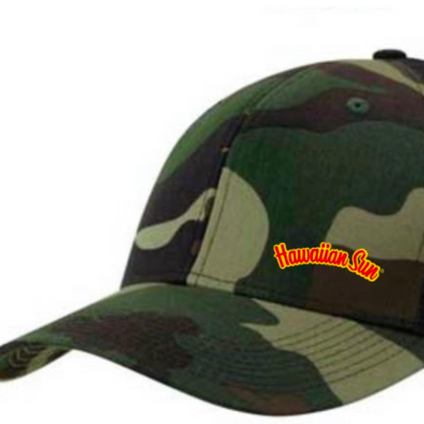 Get styled out and blend in with nature with this new hat style. This embroidered logo hat features a true camo pattern brim and front panel in cotton with a black nylon mesh back.