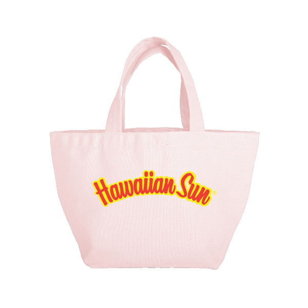 A colorful, canvas tote for Hawaiian Sun juice, your shopping needs or a day at the beach.